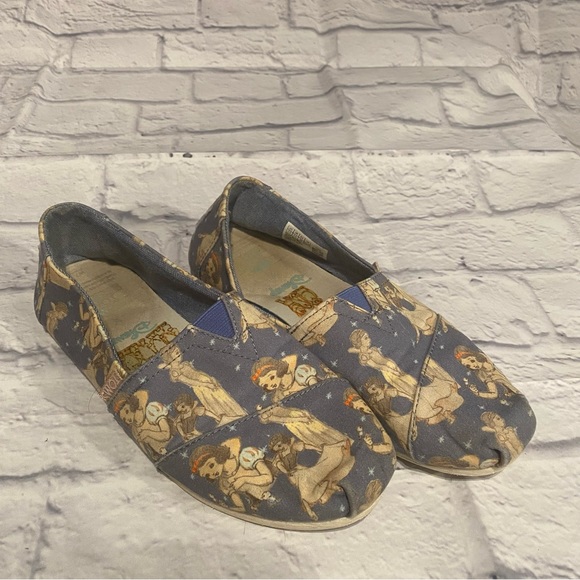 DISNEY x TOMS Womens 7.5 Slip On Canvas Flats - Picture 4 of 6